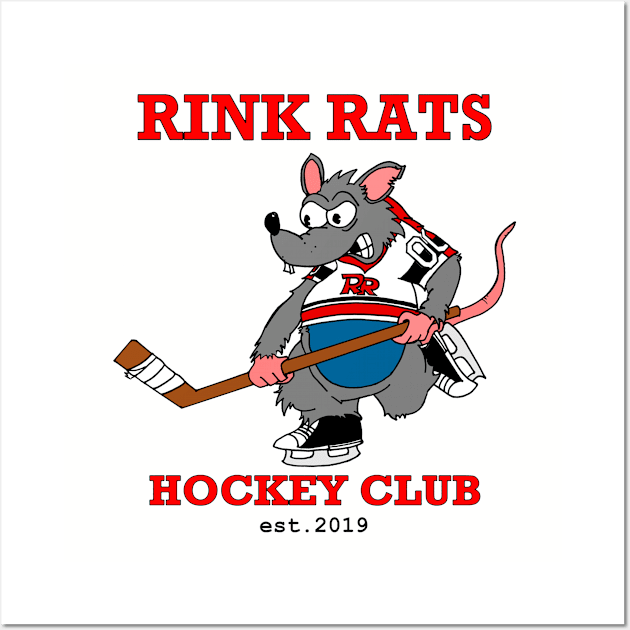 Rink Rats Hockey Club Wall Art by theboardwalkkings